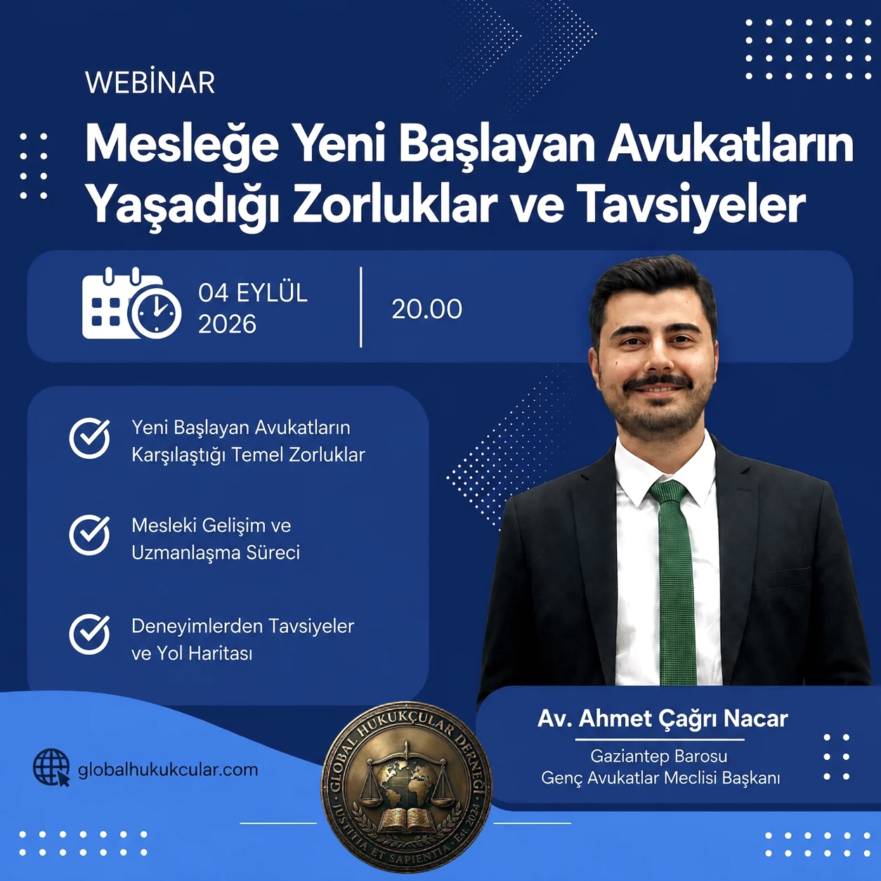 Mesleğe Yeni Başlayan Avukatların Yaşadığı Zorluklar ve Tavsiyeler Webinarı