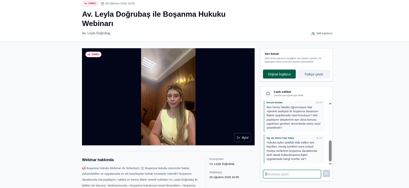Boşanma Hukuku Webinarı