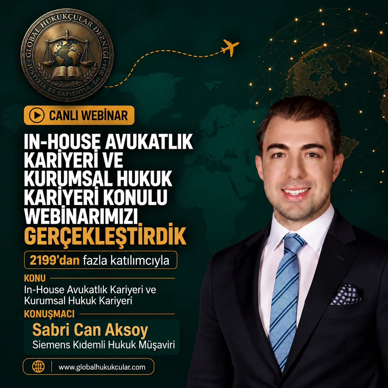 In-house Avukatlık Kariyeri ve Kurumsal Hukuk Kariyeri Konulu Webinarımızı Gerçekleştirdik